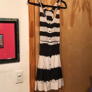 ALC Bexley streaky stripe dress